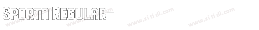Sporta Regular字体转换